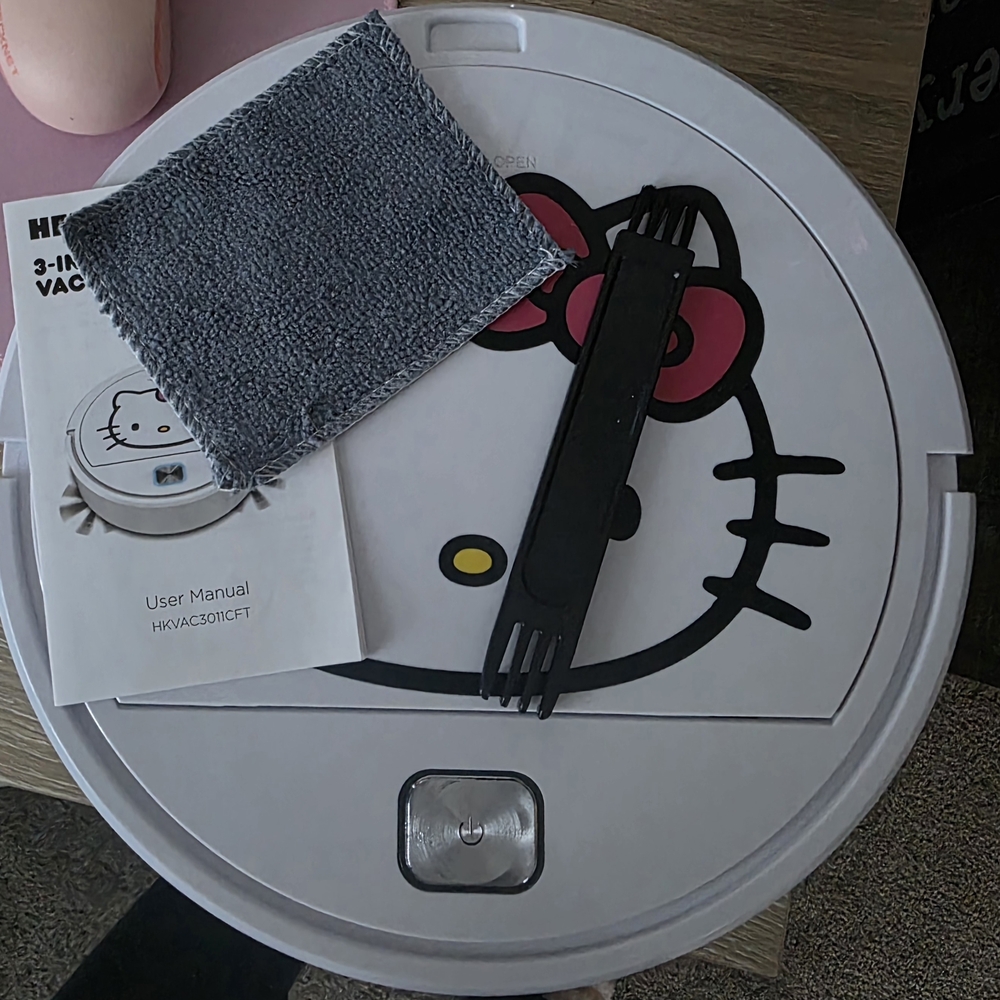 Hello Kitty Pink and White Robo Vacuum - Picture 2 of 5